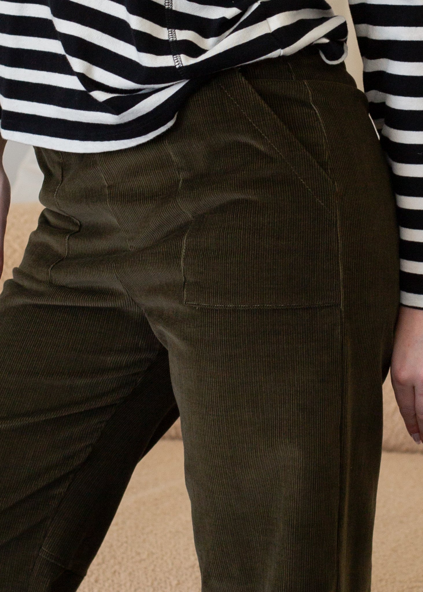 Corduroy Patch Trouser