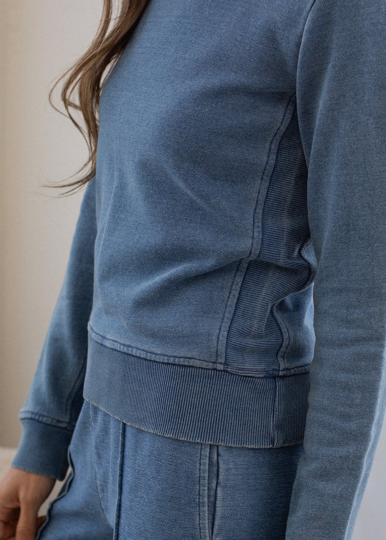 Indigo Terry Crewneck