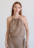 Linen Halter Tank